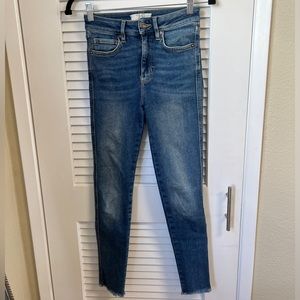 Free People high waisted skinny jeans